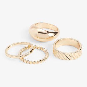 EXPRESS 4 Piece Twist Ring Set